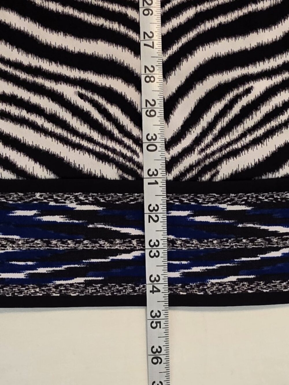 Michael Kors Zebra Print Boatneck Shift Dress - Size Large - Picture 3 of 8
